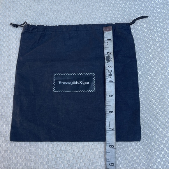 Ermenegildo Zegna Empty Designer Dust Bag Black 8 x 8" - Picture 5 of 5